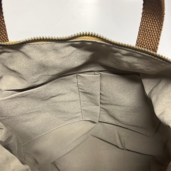 DaVan Design Canvas Tote Bag with Adjustable Crossbody Strap Yellow Like New! - Picture 3 of 10